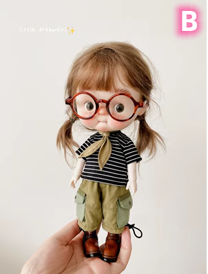 【Striped T-shirt only】bjd ob11 blythe 【pre-order】Qutfit