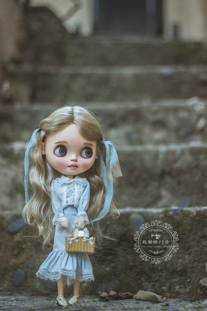 【Blue Lace Suit】bjd ob11 blythe 【pre-order】