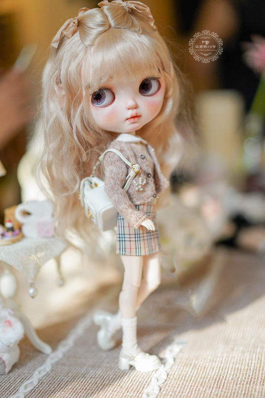 【 Khaki Peral Coat Suit】bjd ob11 blythe 【pre-order】