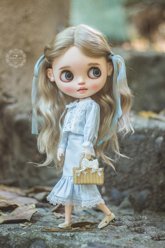 【Blue Lace Suit】bjd ob11 blythe 【pre-order】