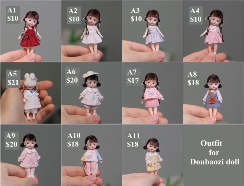 accessory wig shoes dress【doubaozi】tiny doll