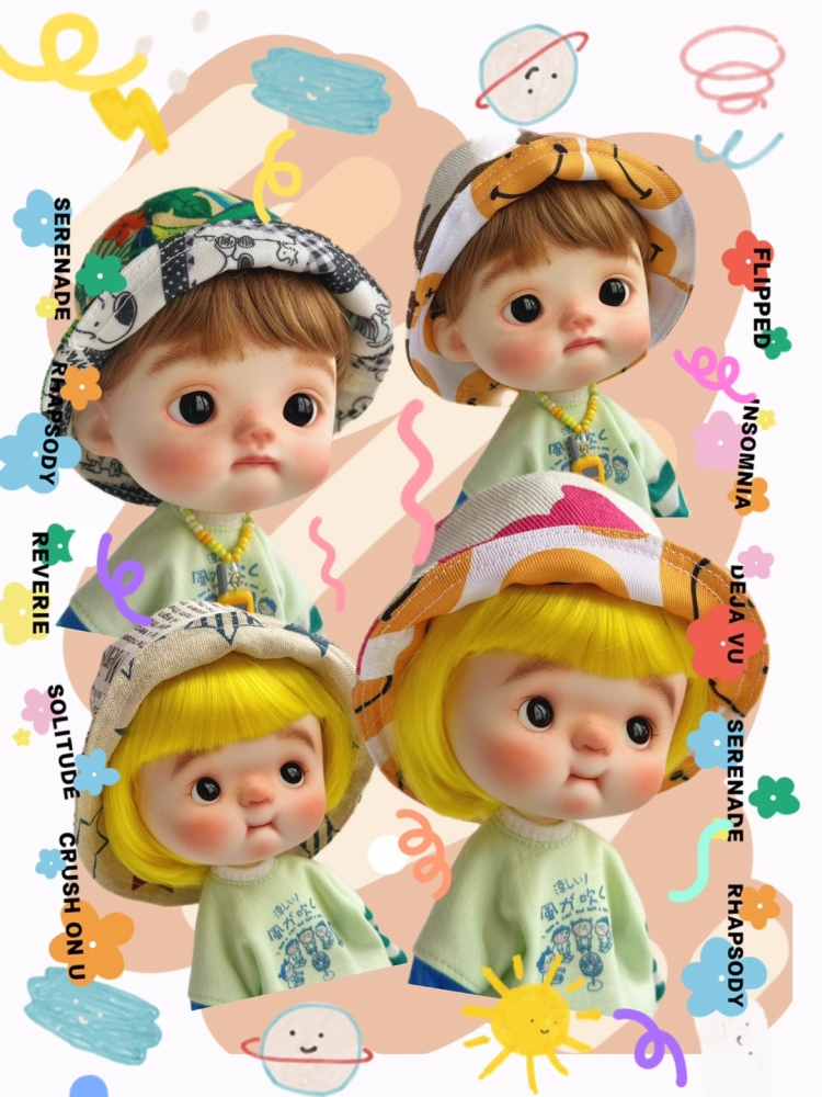 【 ANNA`s Clover Clothes】Fisherman's hat bjd Blythe diandian 【pre-order】