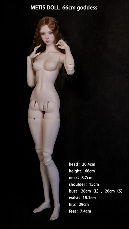 1/3 goddess Nymph 66cm bjd Metis doll resin