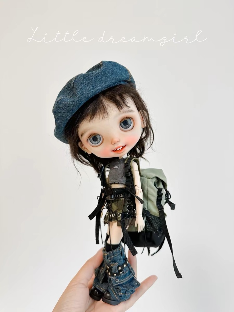 【Cool girl】Beret&Cowboy hat bjd ob11 blythe 【pre-order】 OUTFIT