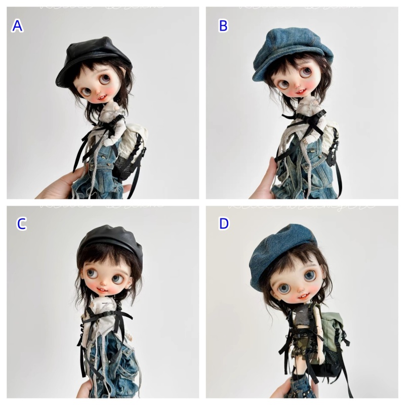 【Cool girl】Beret&Cowboy hat bjd ob11 blythe 【pre-order】 OUTFIT