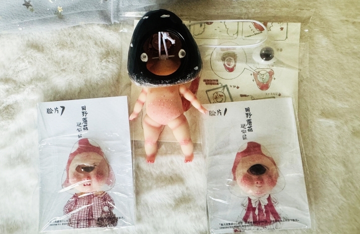 moxine mini mushroom doll resin bjd