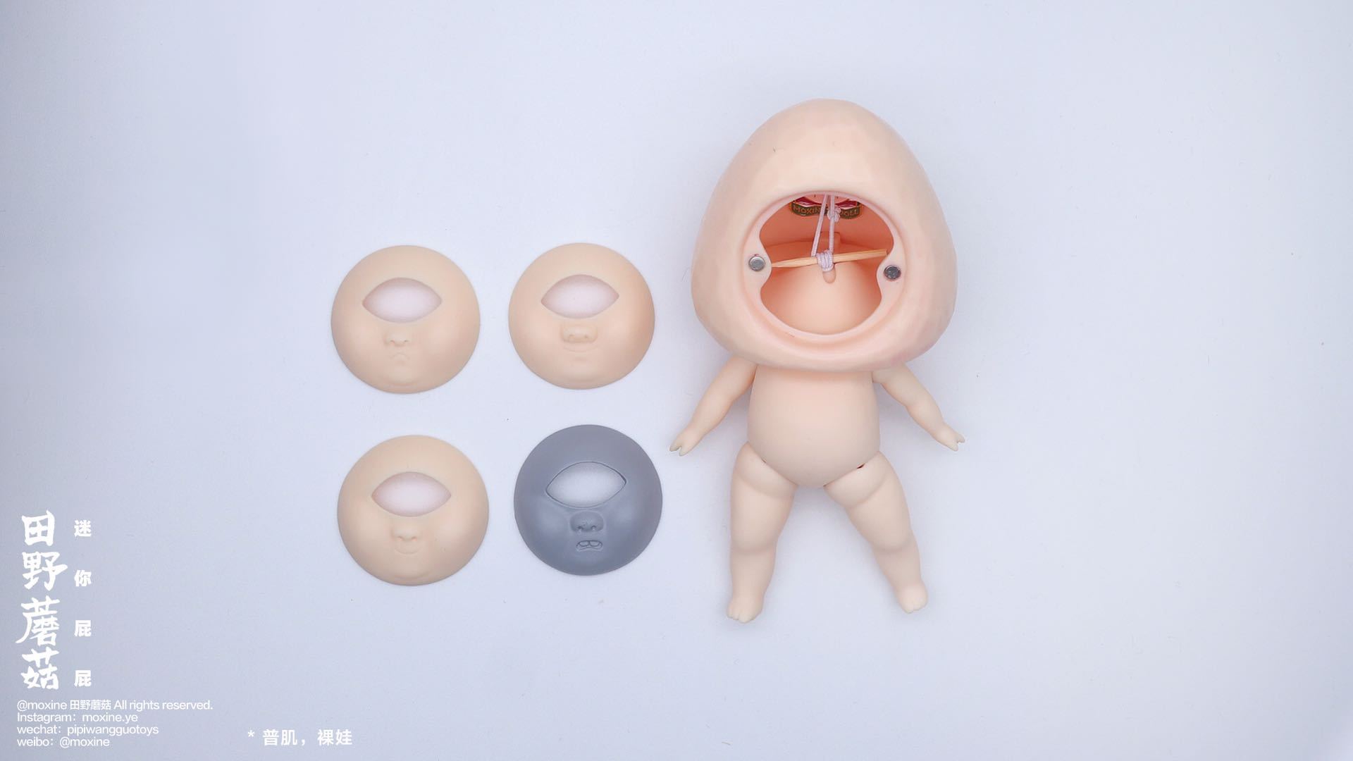 moxine mini mushroom doll resin bjd