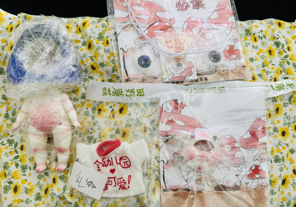 moxine mini mushroom doll resin bjd