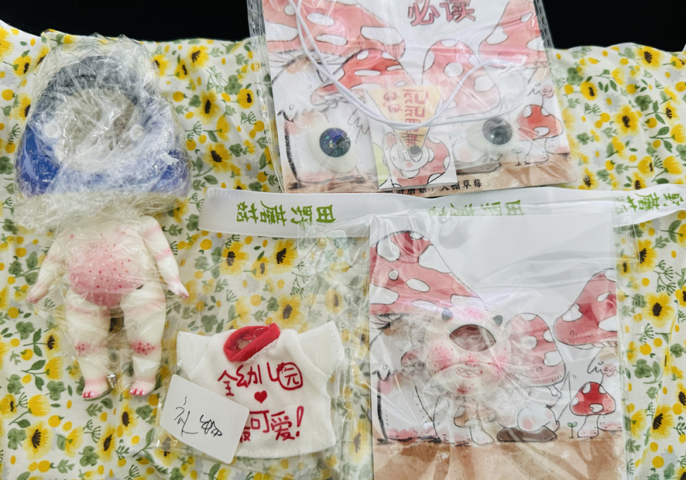 moxine mini mushroom doll resin bjd