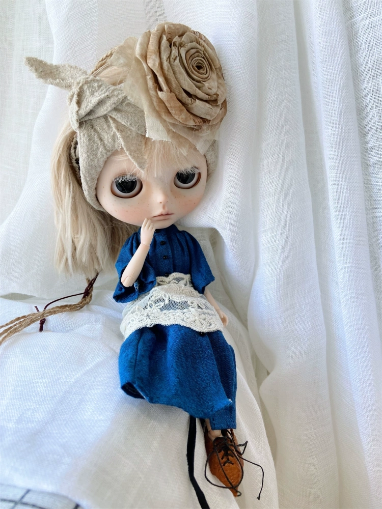 Lace stitched dress bjd blythe Coke's doll clothes pre-order outfit
