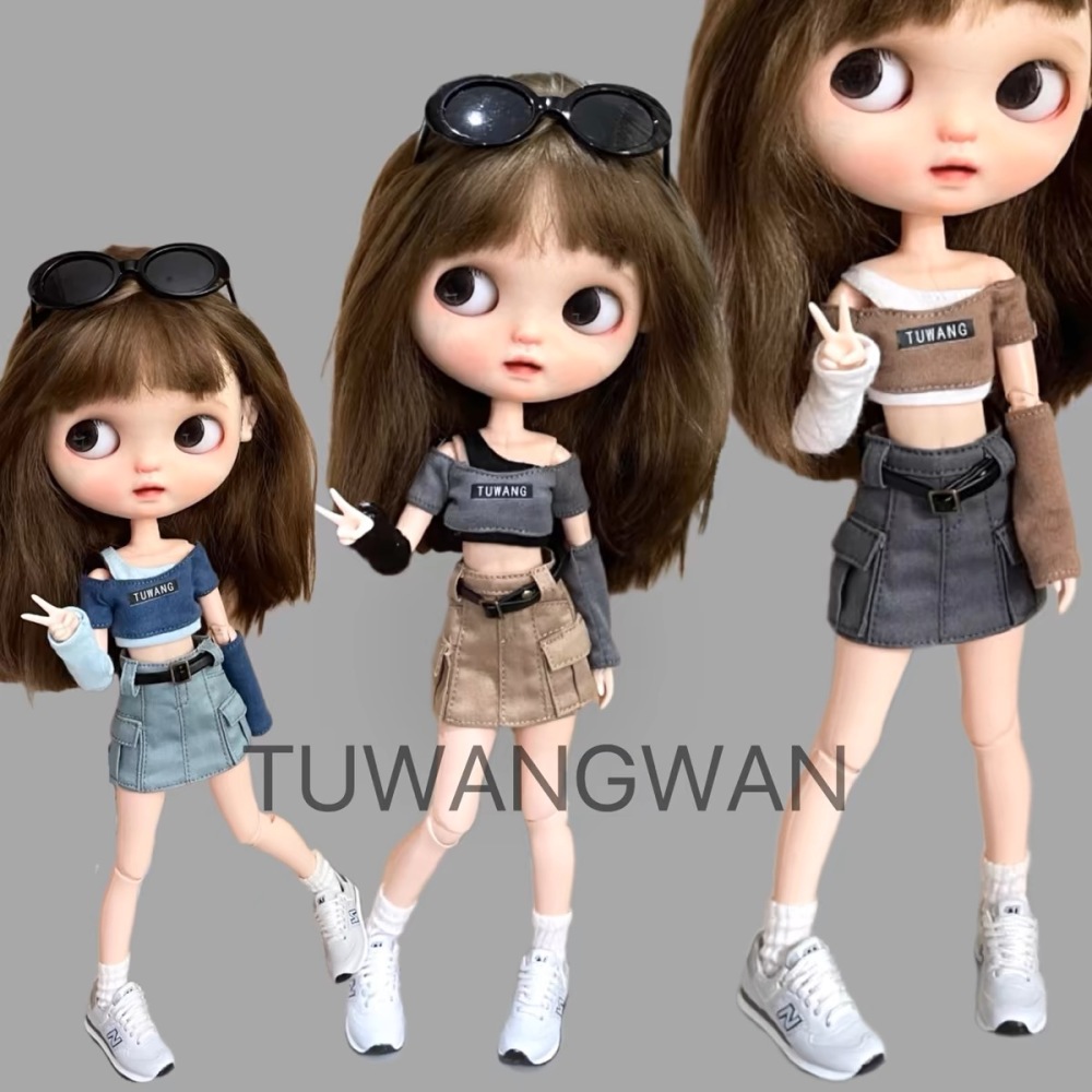 T-shirt bjd blythe Tuwangwan 's doll clothes pre-order outfit