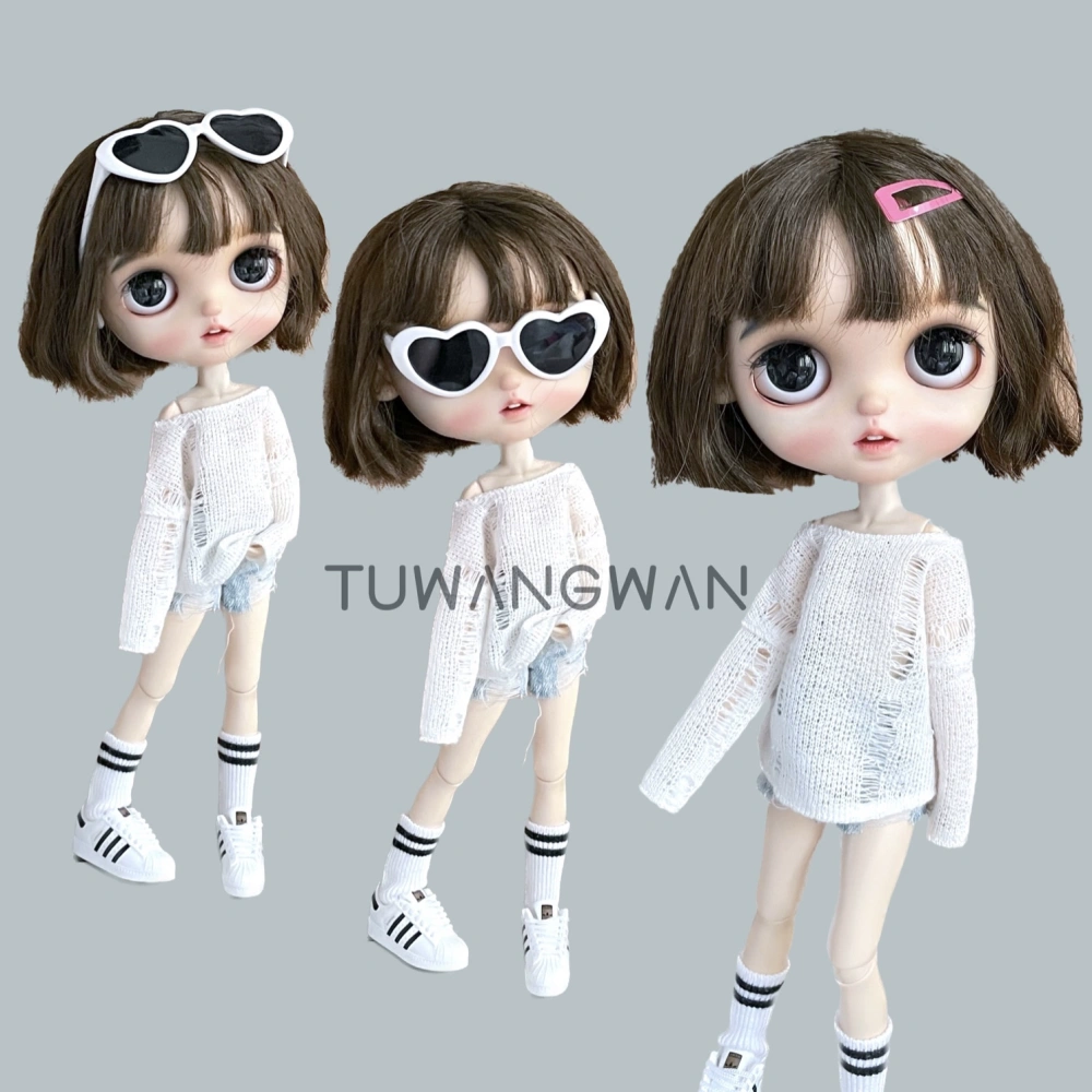 Long-sleeved shirt bjd blythe Tuwangwan 's doll clothes pre-order outfit
