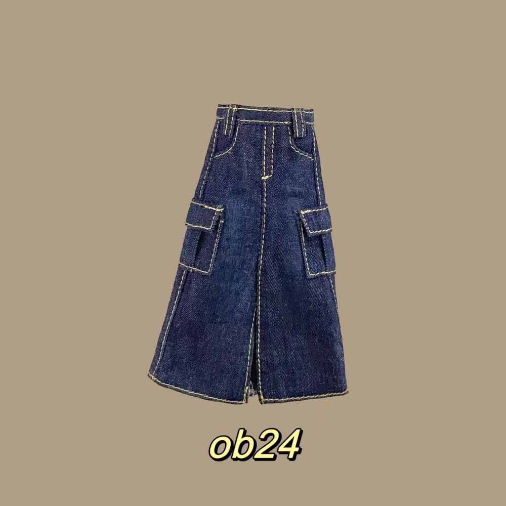 Demin skirt  bjd blythe Tuwangwan 's doll clothes pre-order outfit