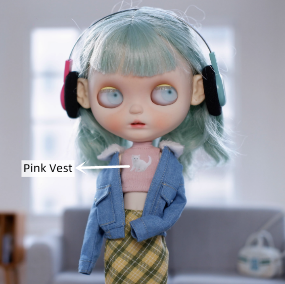 Vest bjd Blythe One-seven 's doll clothes pre-order outfit