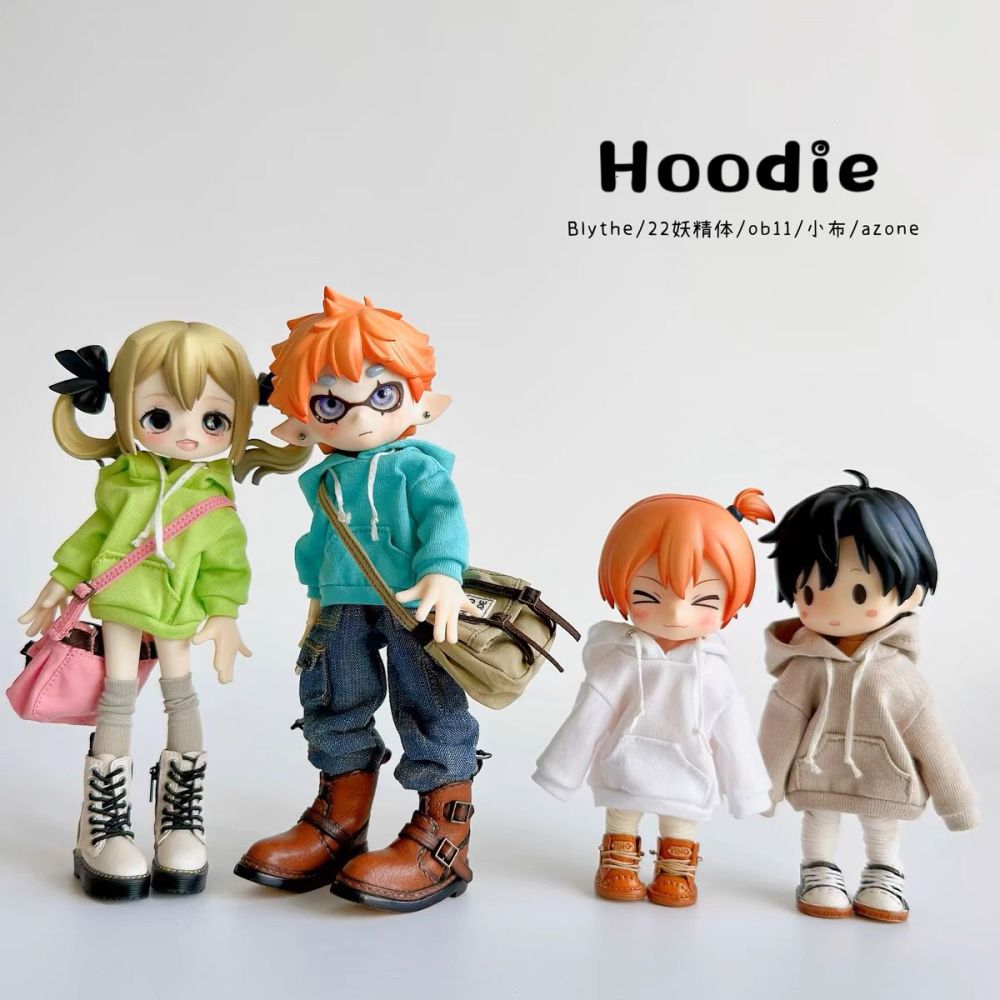 Colorful hoodie bjd ob11 blythe Little Dream Girl pre-order outfit