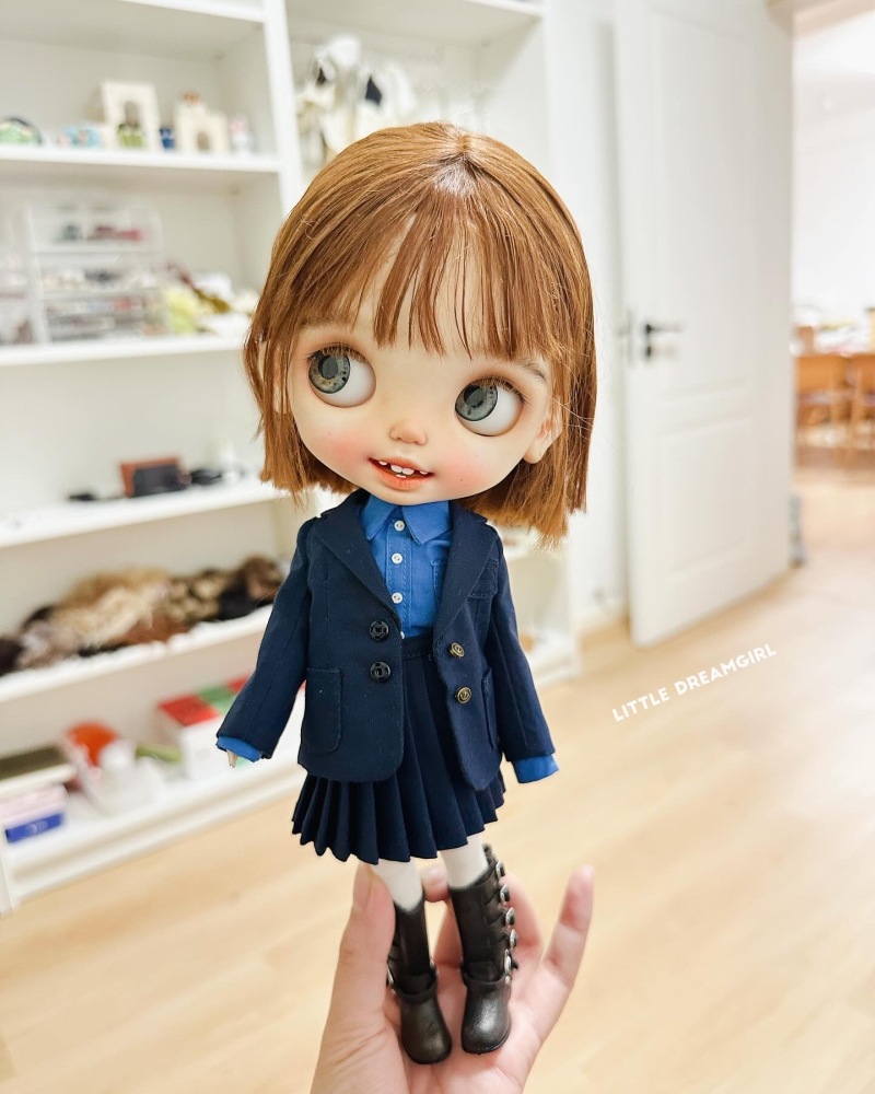 2025 New Product- College style suit for blythe Little Dream Girl pre-order outfit