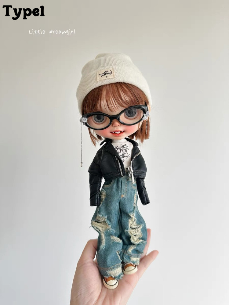 2025 New Product-Ripped Jeans Little Dream Girl pre-order outfit