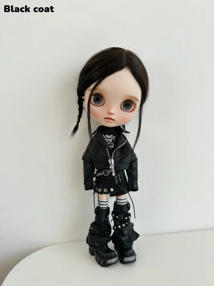 2025 New Product-Leather Coat Little Dream Girl pre-order outfit