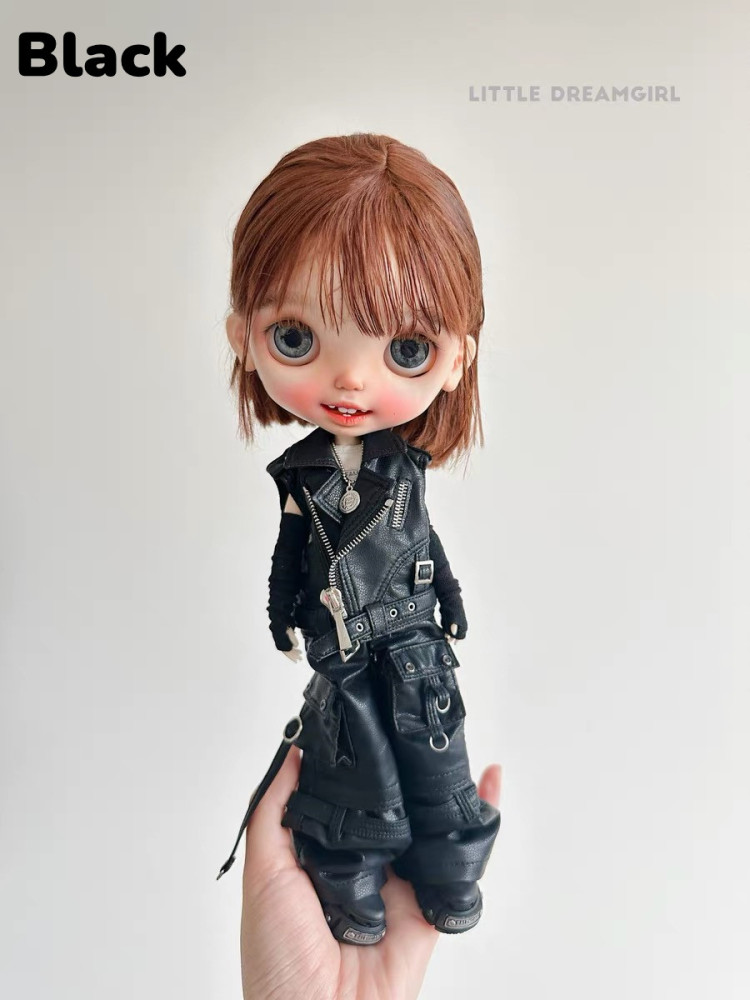 2025 New Product-Leather pants Little Dream Girl pre-order outfit