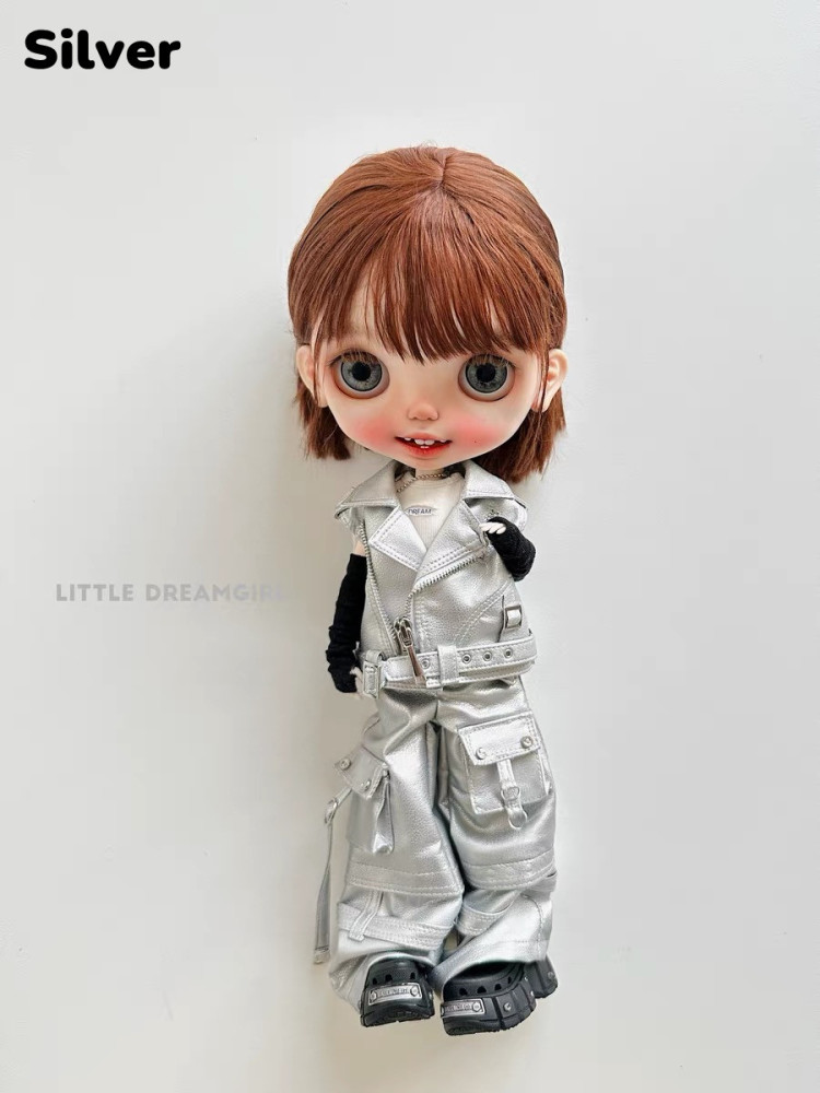 2025 New Product-Leather pants Little Dream Girl pre-order outfit