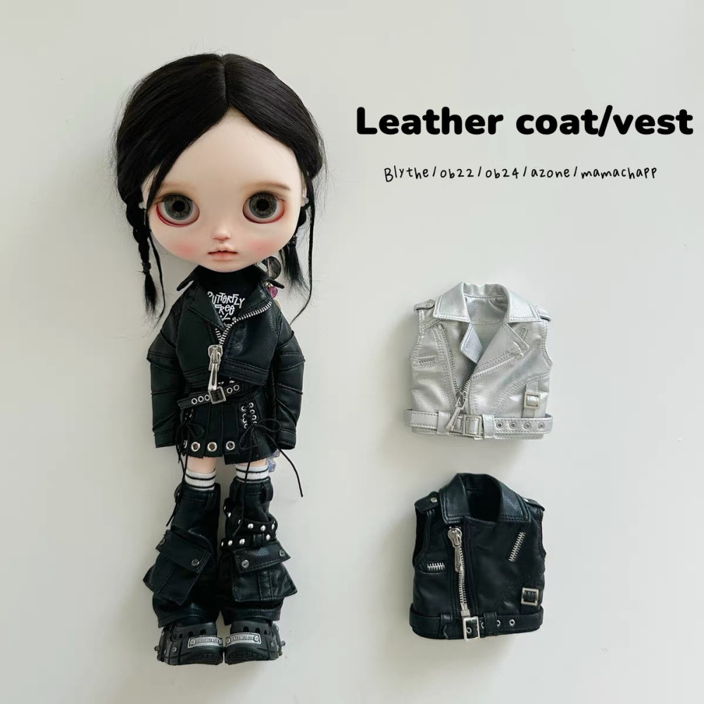 2025 New Product-Leather Coat Little Dream Girl pre-order outfit