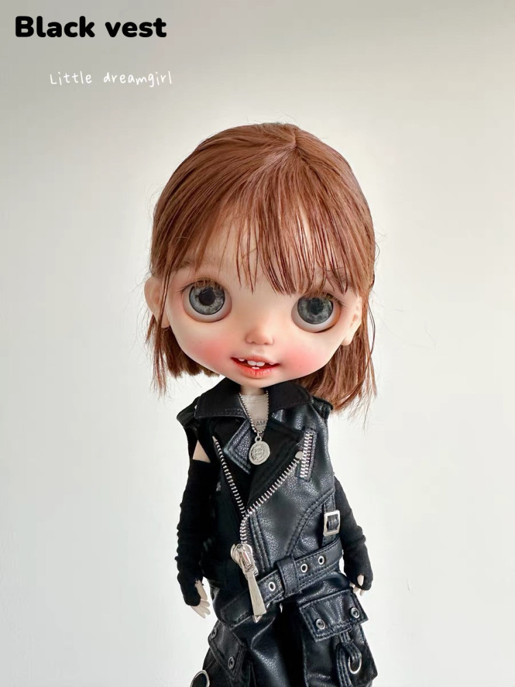 2025 New Product-Leather Coat Little Dream Girl pre-order outfit