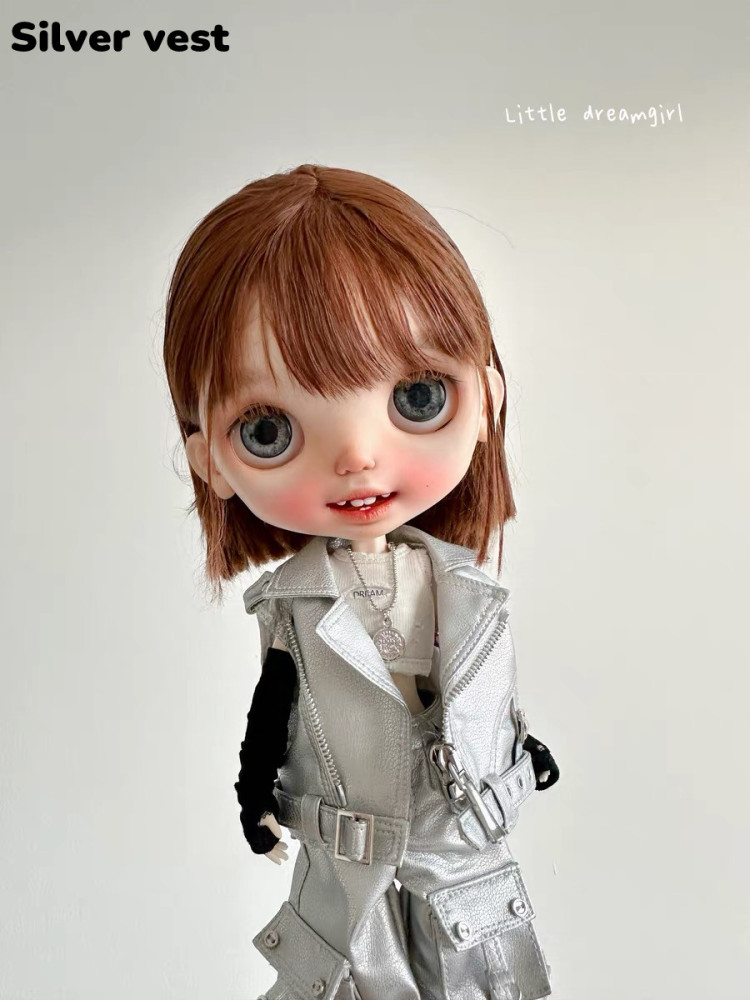 2025 New Product-Leather Coat Little Dream Girl pre-order outfit