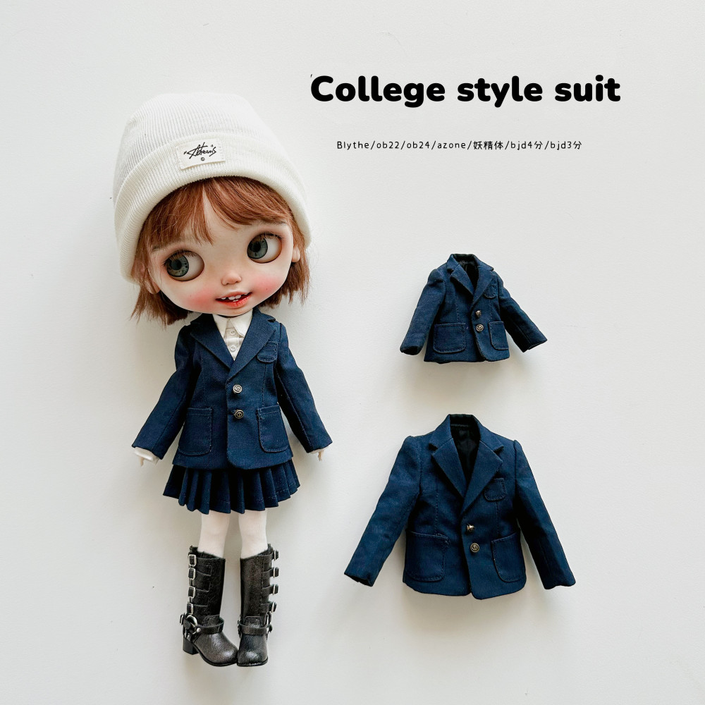 2025 New Product- College style suit for blythe Little Dream Girl pre-order outfit