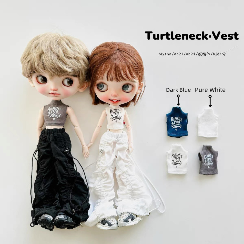 2025 New Product-Turtleneck Vest Little Dream Girl pre-order outfit