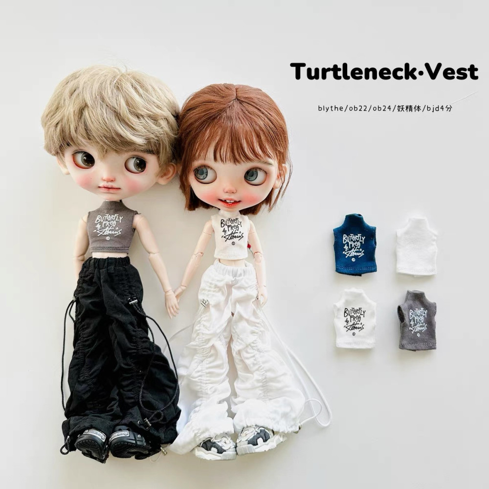 2025 New Product-Turtleneck Vest Little Dream Girl pre-order outfit