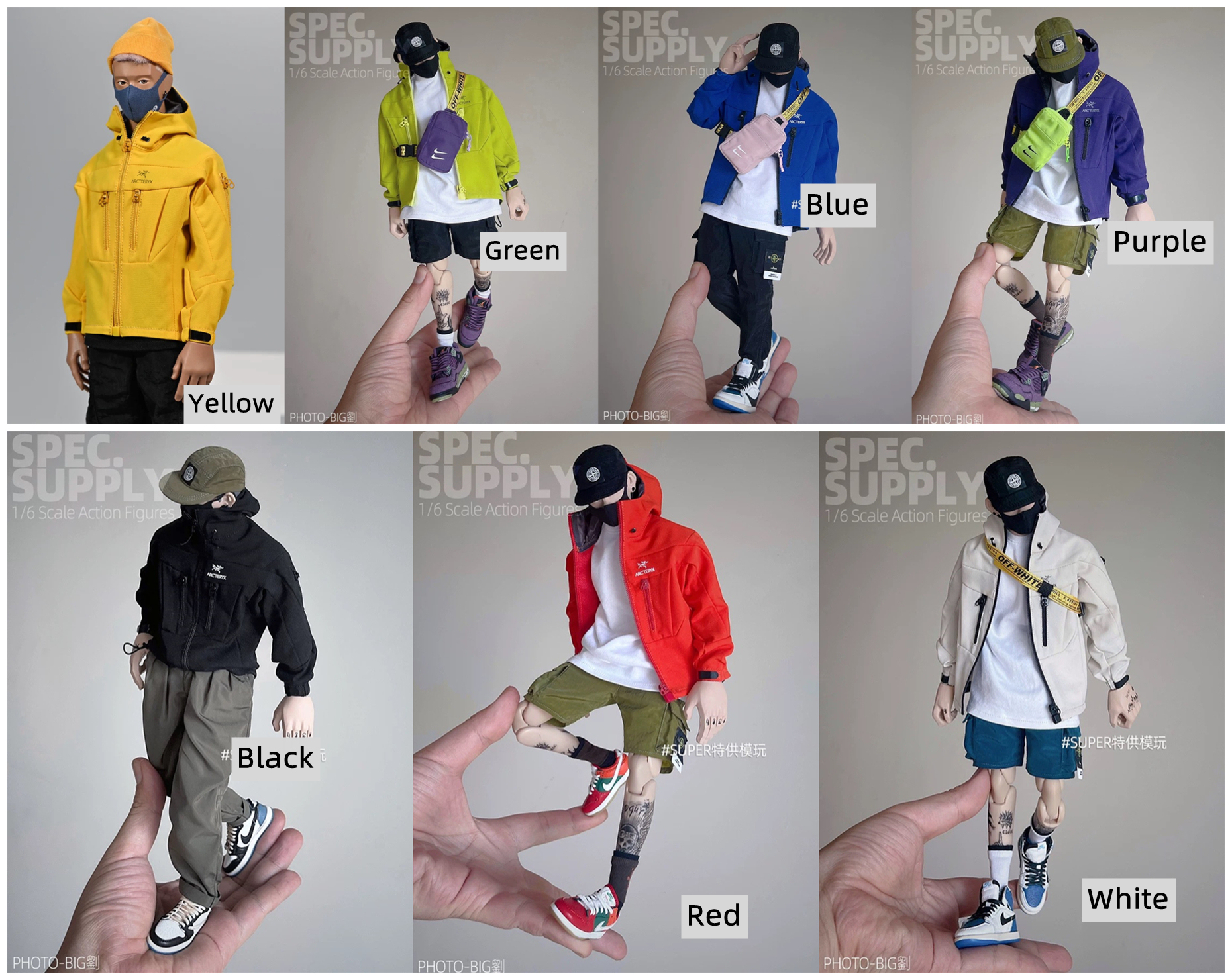 Outfit for Ling page D 1/6 scale action figures coat only