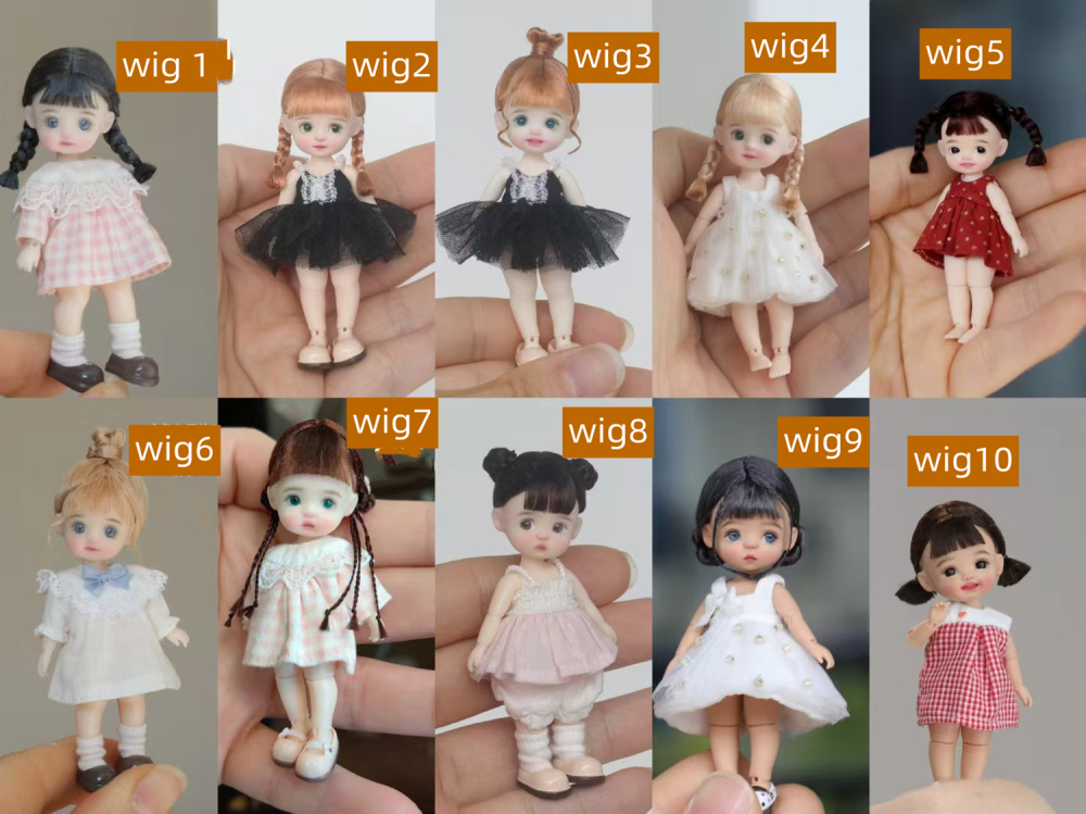wigs accessory doubaozidoll doubaozi tiny bjd