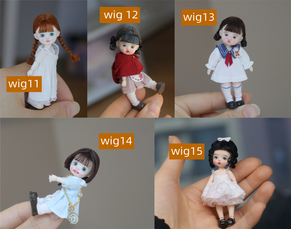 wigs accessory doubaozidoll doubaozi tiny bjd