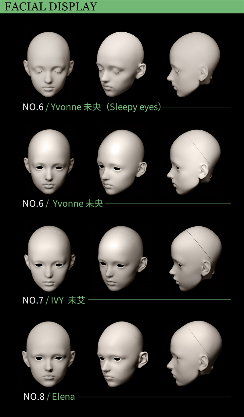 “the ephemera” limited full set byears doll bjd