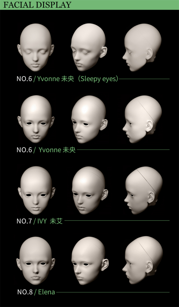 “the ephemera” limited full set byears doll bjd