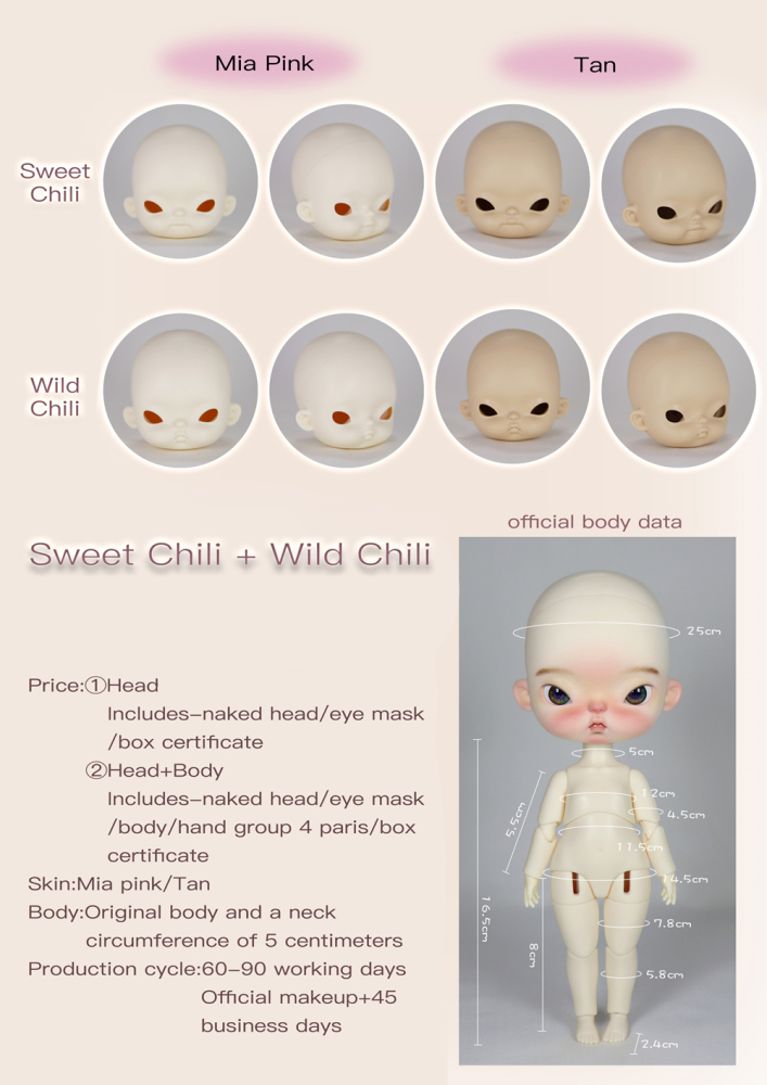 sweet chili wild chili bjd pre-order