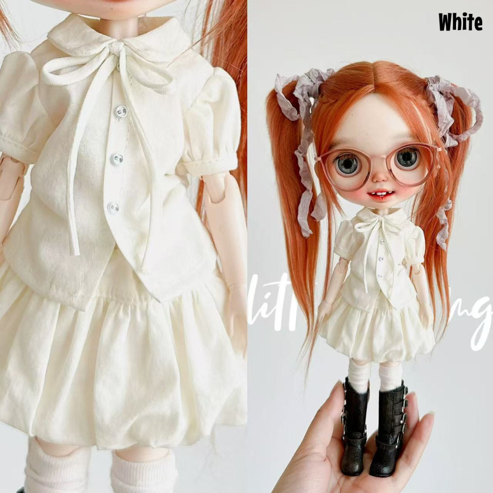 2025 Second Release-Bow Tie Shirt bjd blythe Little Dream Girl pre-order outfit