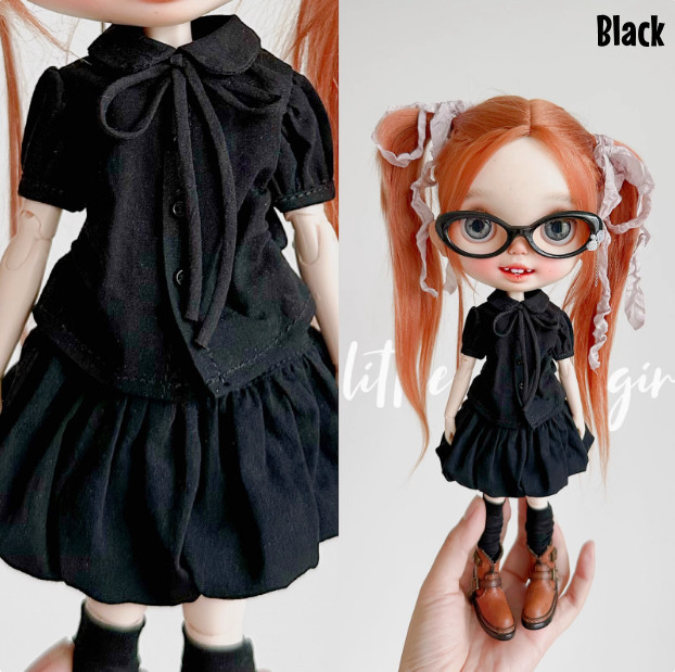 2025 Second Release-Bow Tie Shirt bjd blythe Little Dream Girl pre-order outfit