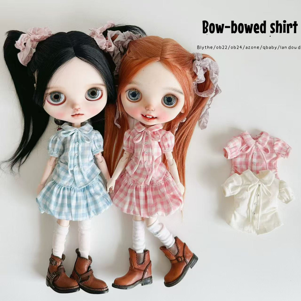 2025 Second Release-Bow Tie Shirt bjd blythe Little Dream Girl pre-order outfit