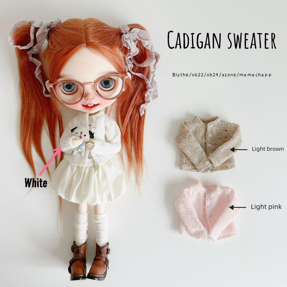 2025 Second Release-Cadigan Sweater bjd blythe Little Dream Girl pre-order outfit