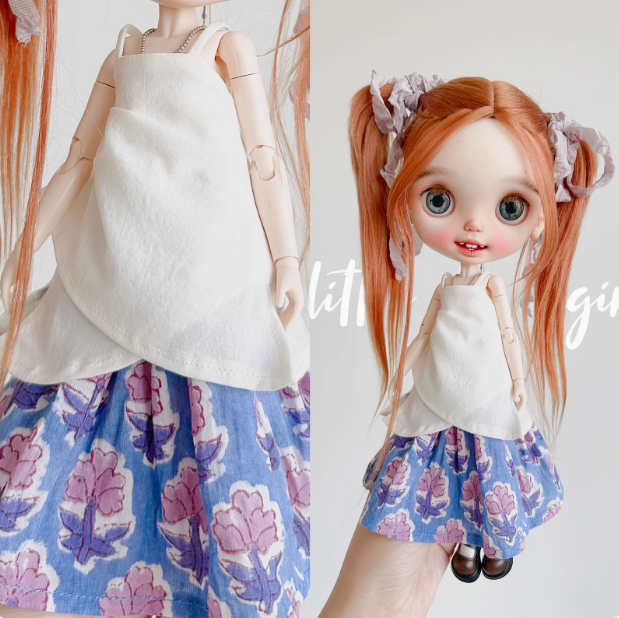 2025 Second Release-Petal Slip Dress bjd blythe Little Dream Girl pre-order outfit