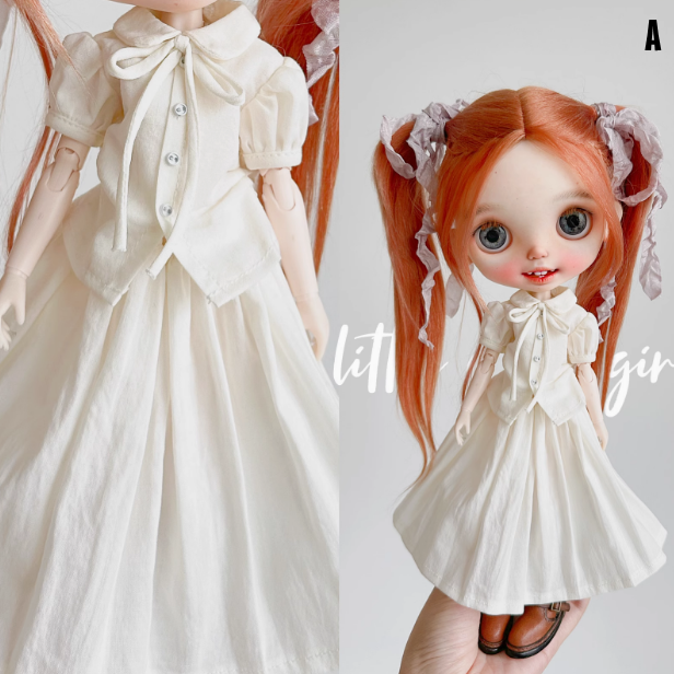 2025 Second Release-Floral Print Skirt bjd blythe Little Dream Girl pre-order outfit