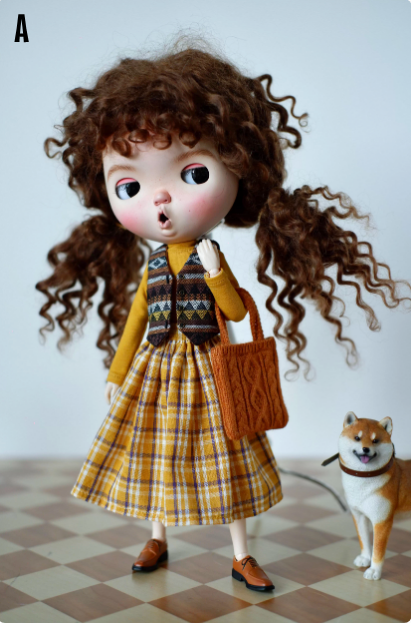 Waiscoat bjd Blythe One-seven 's doll clothes pre-order outfit