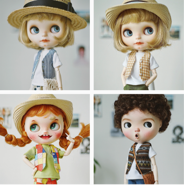 Waiscoat bjd Blythe One-seven 's doll clothes pre-order outfit