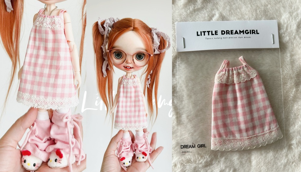 Stock outfit   blythe qbaby outfit little dream girl