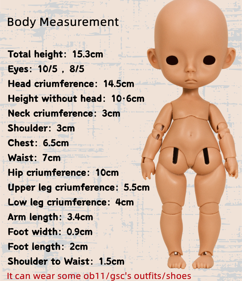 Pre-order JACOOSUN minirou nainai 1/12 bjd