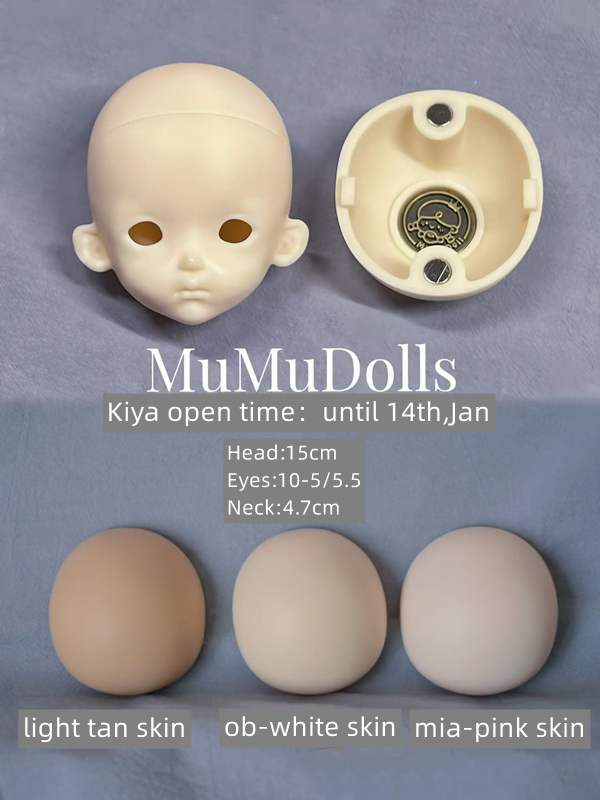 Kiya mumudoll bjd head pre-order mumudolls