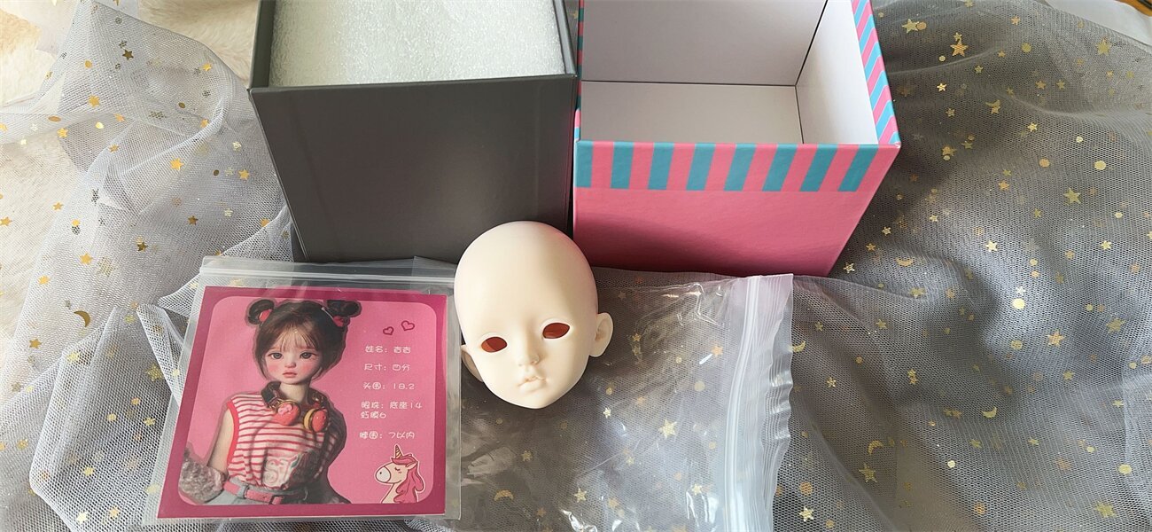 yaoyao&zhuozhuo  stock 1/4 head only qianqiandoll