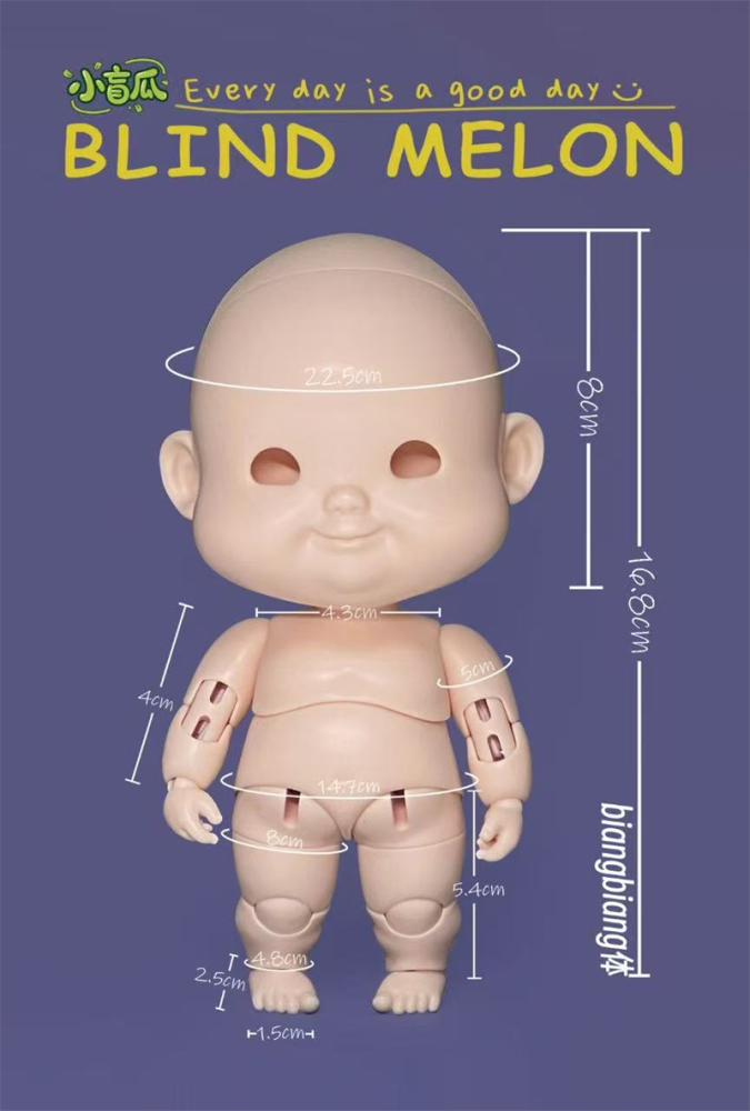 pre-order  wumeibao head blink melon bjd