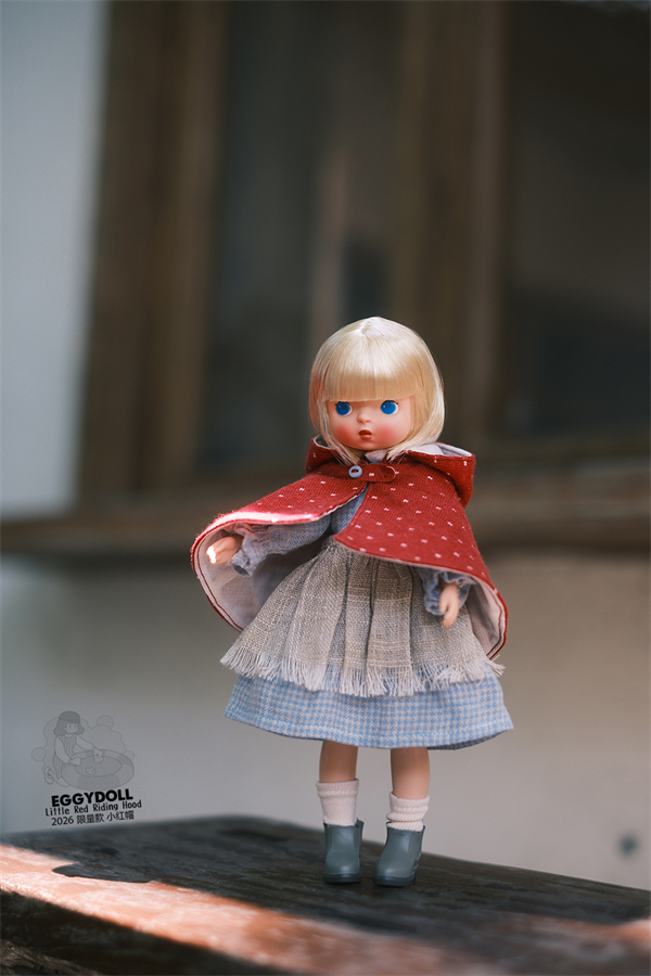 stock eggydoll little red riding hood limited pvcdol 1/6